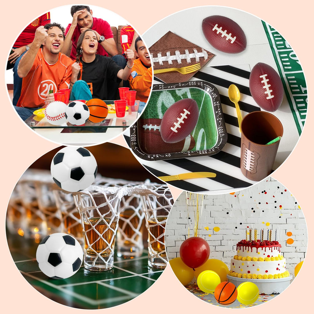 AouEtnay Valentines Day Gift Cards for Kids Classroom 20 Pack Mini Sports Stress Balls with Valentines Day Cards for Kids School Gift Exchange, Game Prizes, Valentines Party Favor Supplies