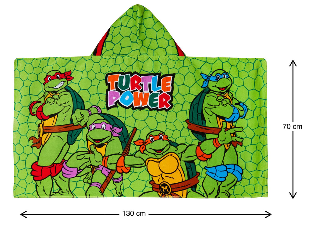 Teenage Mutant Ninja Turtles Hooded Towel Raphael Poncho 100% Cotton Beach Towel Dress up Bathtowel Swimming Wrap