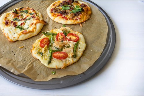 GoodCook Nonstick Steel Pizza Pan - 12-Inch Gray Design for Perfectly Baked Pizzas