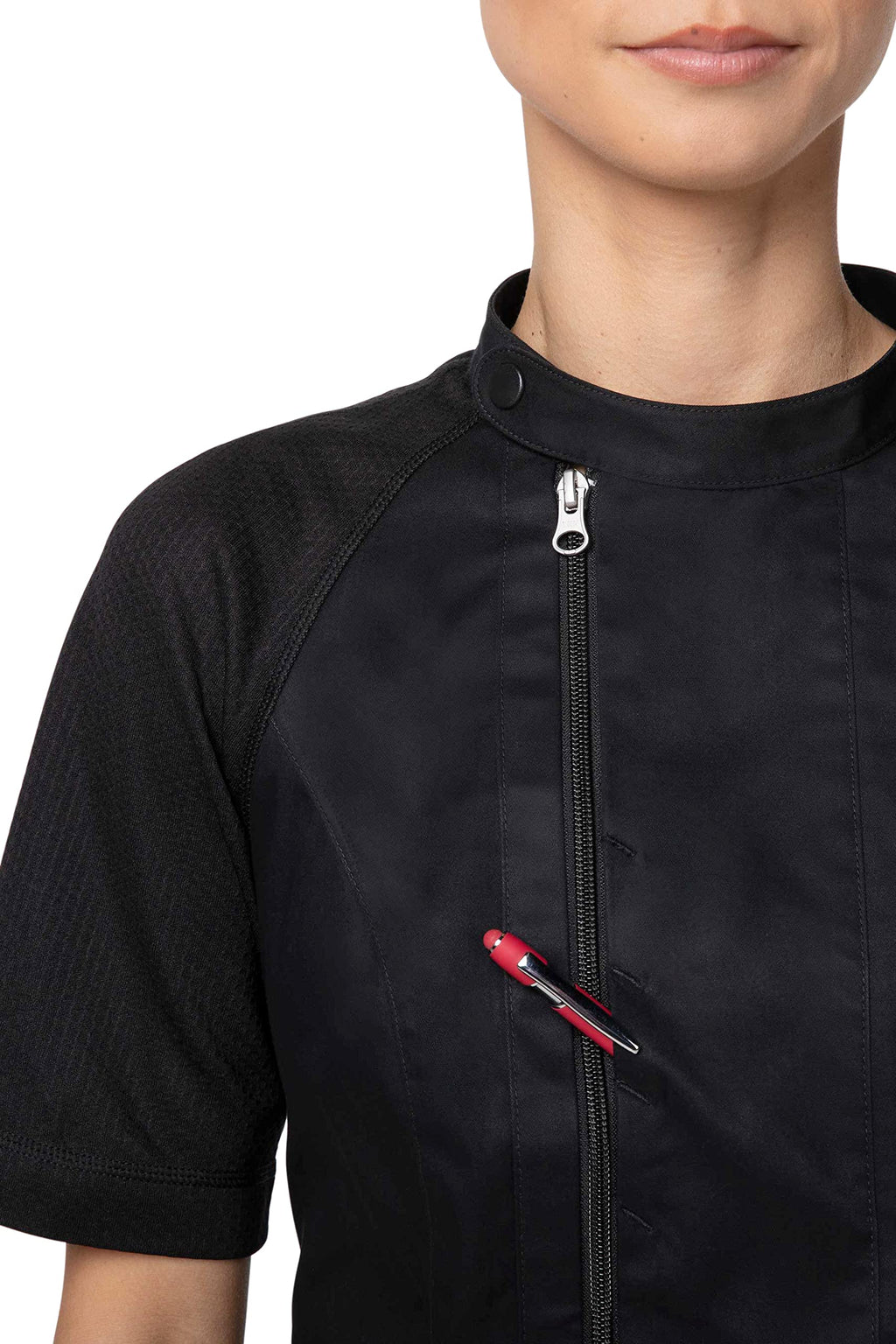 Chef Works Women's Varkala Chef Coat, Black, Small