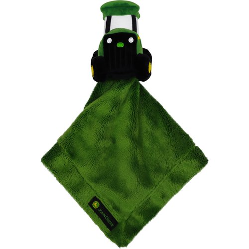 John Deere Baby Cuddle Snuggle Security Blanket Boy Girl Farm Tractor Toy, Green, One Size