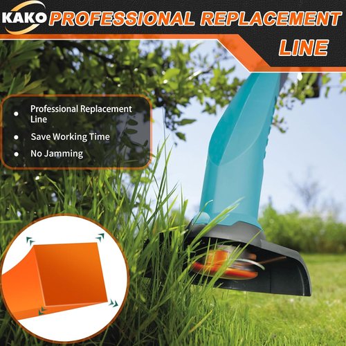 KAKO 130 Trimmer Line - Durable .130 Inch Square Weed Eater String | 720 Ft, 5 Lb for Commercial Use