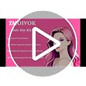 Professional Hair Dye Kit with Bowl Brush and Clips Pink