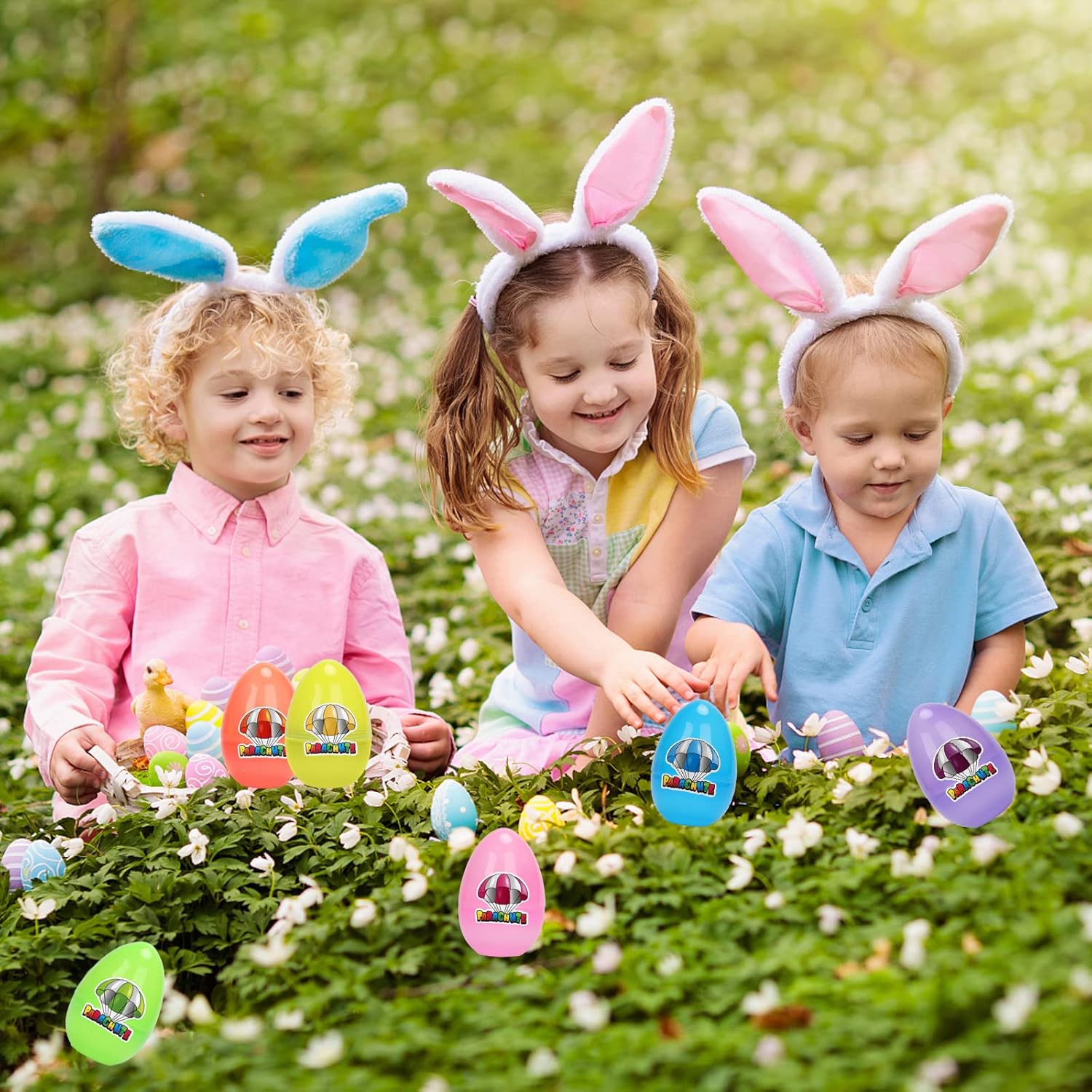 Skiennix 6 Pack Easter Eggs - Fun Parachute Toys for Kids | Perfect Easter Basket Stuffers