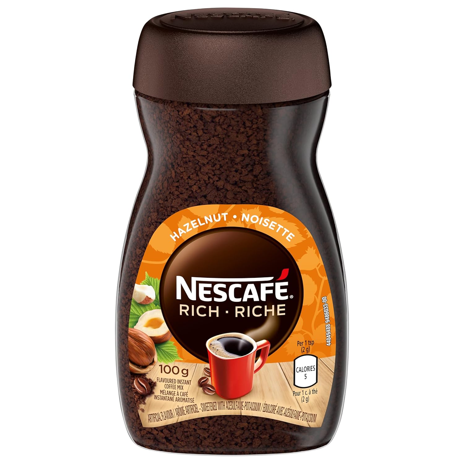 NESCAFÉ Rich Instant Coffee - Delicious Hazelnut Flavor | 100g Pack