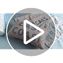 Pink East Coast Throw Pillow Cover 12x20 - Coastal Decor