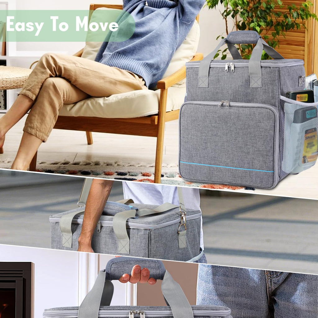 TUSIASC Portable Carrying Bag Compatible with Shark StainStriker Carpet and Upholstery Cleaner Machine PX201/PX202BRN/PX253BRN/PX251/PX221BRN,Storage Bag for Cleaner Machine with Pockets(Case Only)
