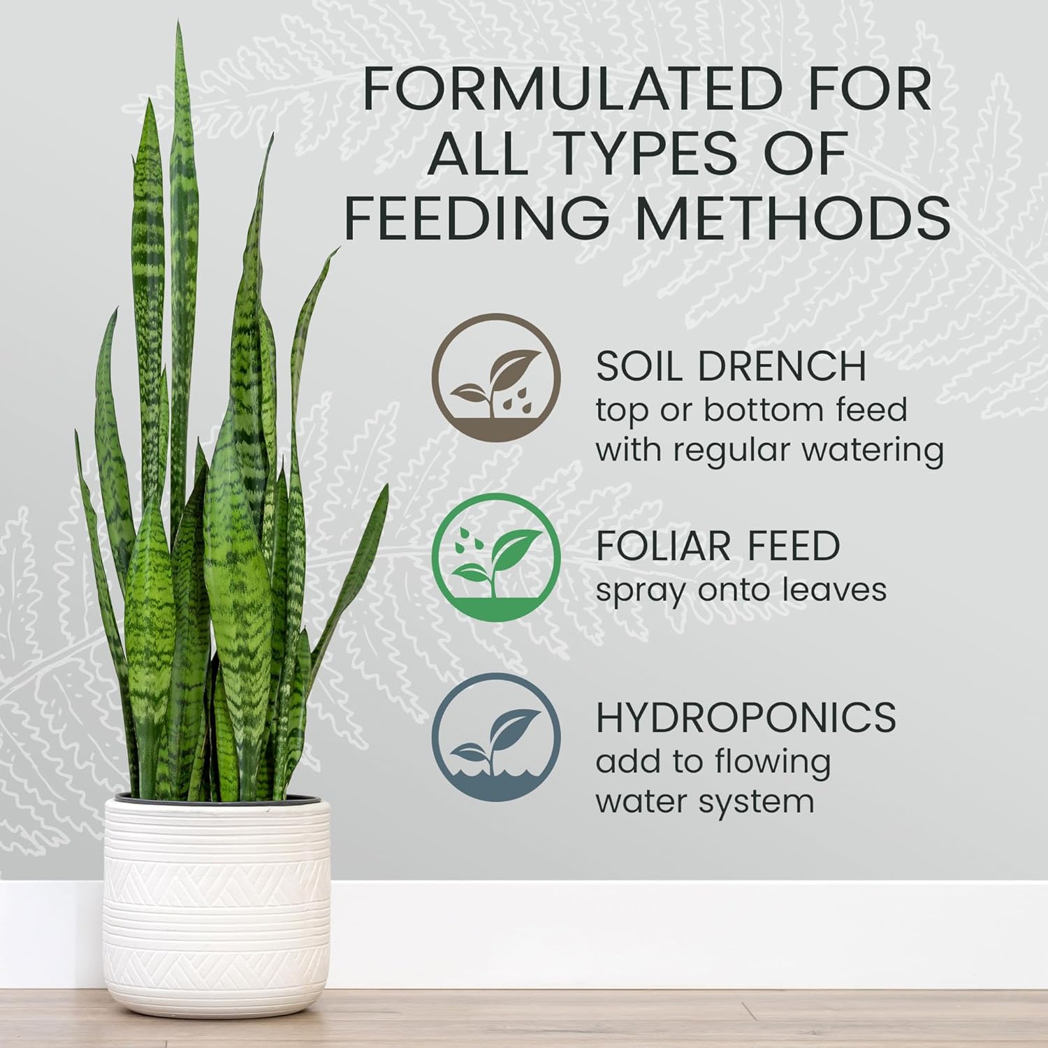 Purived All-Purpose Liquid Plant Fertilizer - Makes 50 Gallons, All-Natural & Groundwater Safe, 16oz