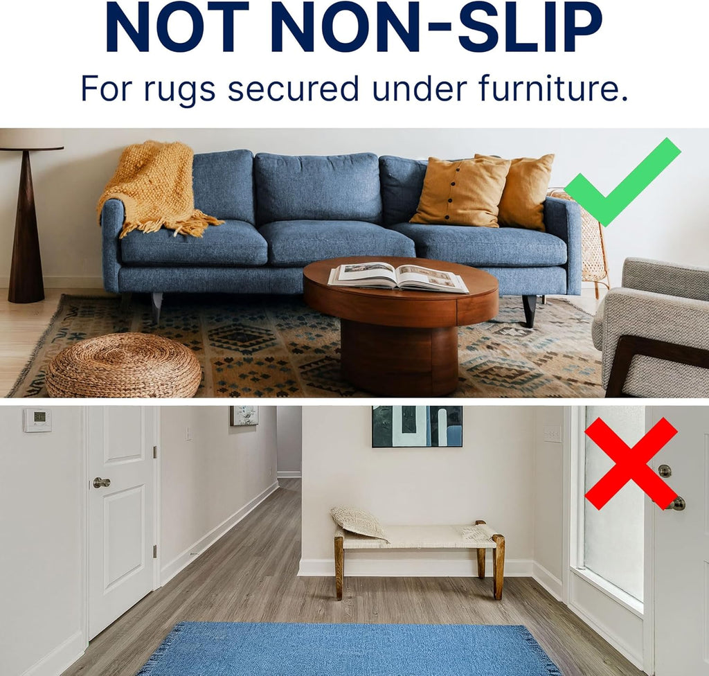 RUGPADUSA - 100% Felt Rug Pad - 8'x10' - 1/2" Thick - Protective Cushioning for All Floors