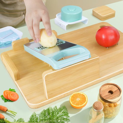 Adaptive One Handed Cutting Board, Handicap Kitchen Tools with Steel Spikes, Adaptive Equipment for Elderly, Stroke Patient, One-handed Person, Disabled and Amputees