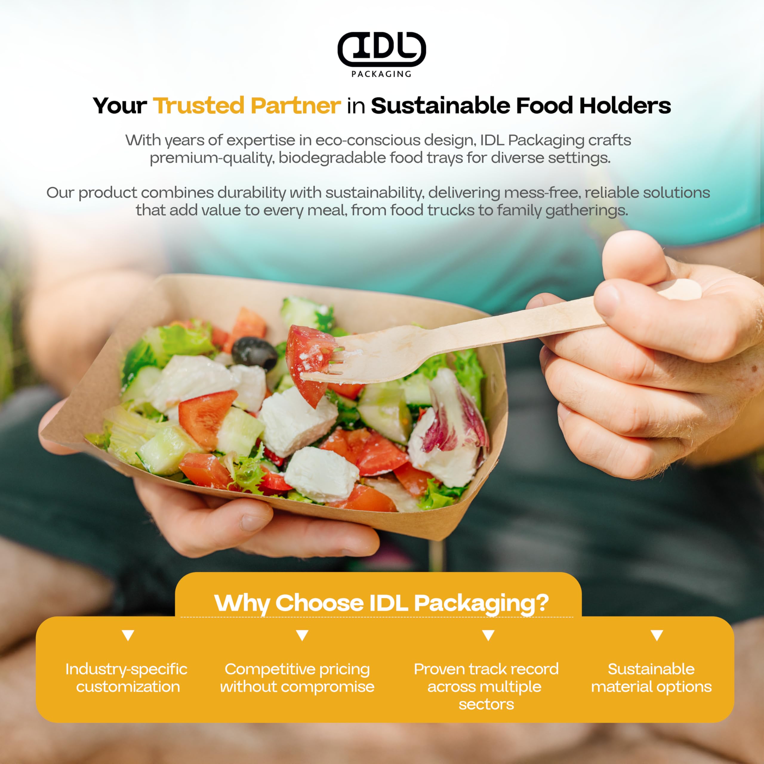 IDL Packaging 6.2" x 4.5" x 2" Kraft Paper Food Trays (Pack of 500) - USA-Made, Food-Safe Poly-Coated for Extra Moisture Resistance - Recyclable Trays for Fries, Burgers, Appetizers & Side Dishes