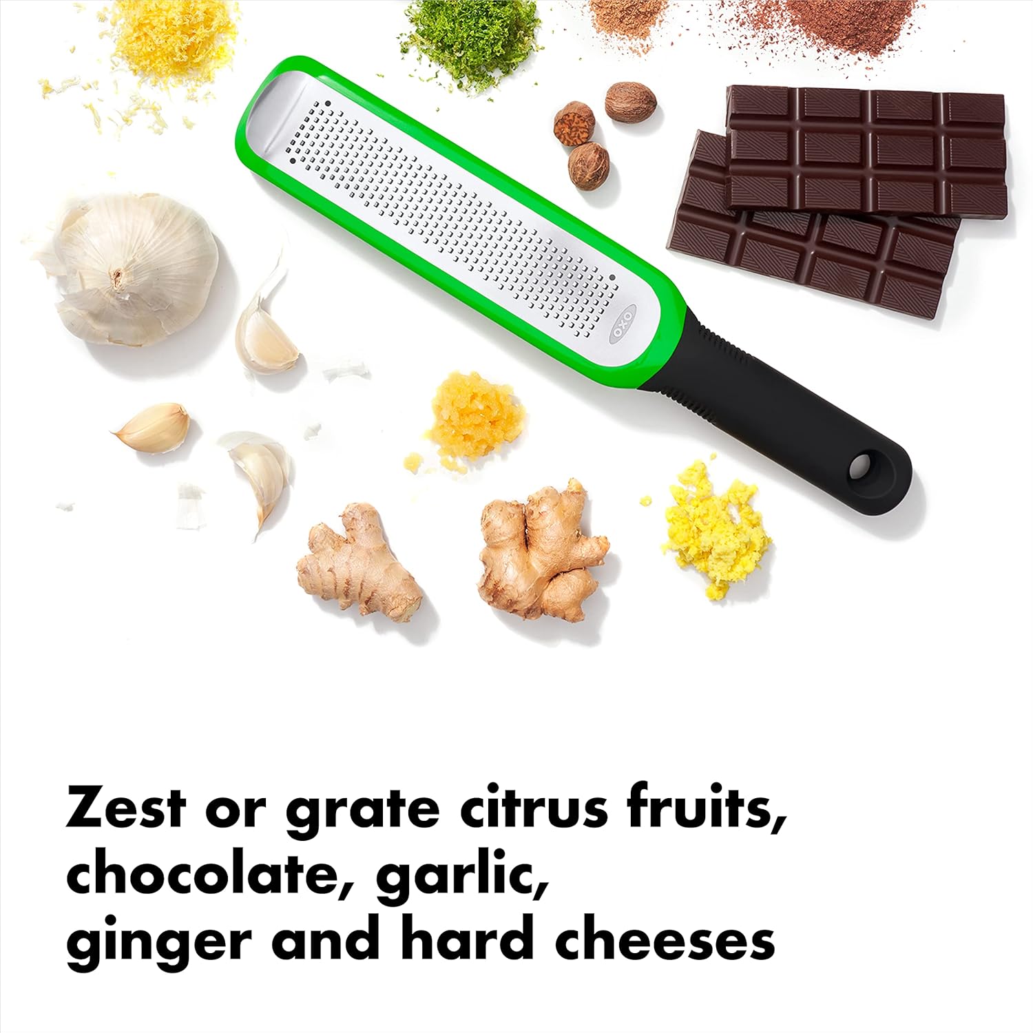 OXO Good Grips Zester & Grater - Precision Etched Blades for Effortless Citrus Zesting & Grating