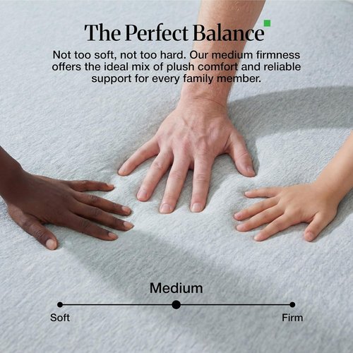 LIFEMENT Queen 12-Inch Graphite Memory Foam Mattress - Medium Firm, Temperature Regulating, CertiPUR-US & Oeko-TEX Certified, 80''L x 60''W