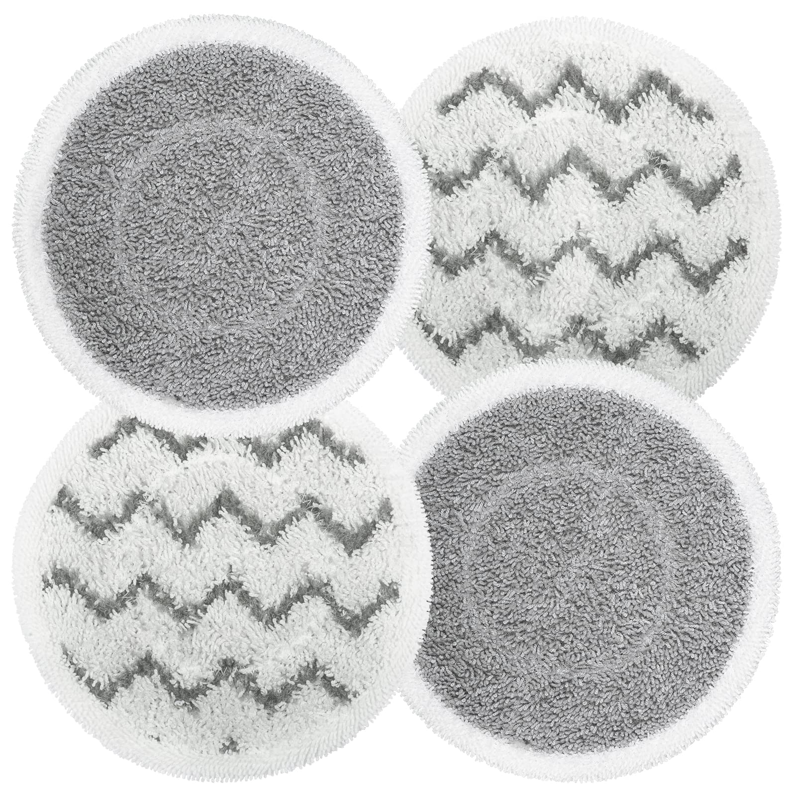 Zafolia Upgraded 4-Pack S7000 Pads Replacement Steam Mop Pads Compatible with Shark S7000AMZ S7001 S7001TGT S7000 Series Mop Pads, Steam & Scrub All-in-One Scrubbing