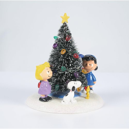 Department 56 Peanuts Village O' Christmas Tree Accessory Figurine