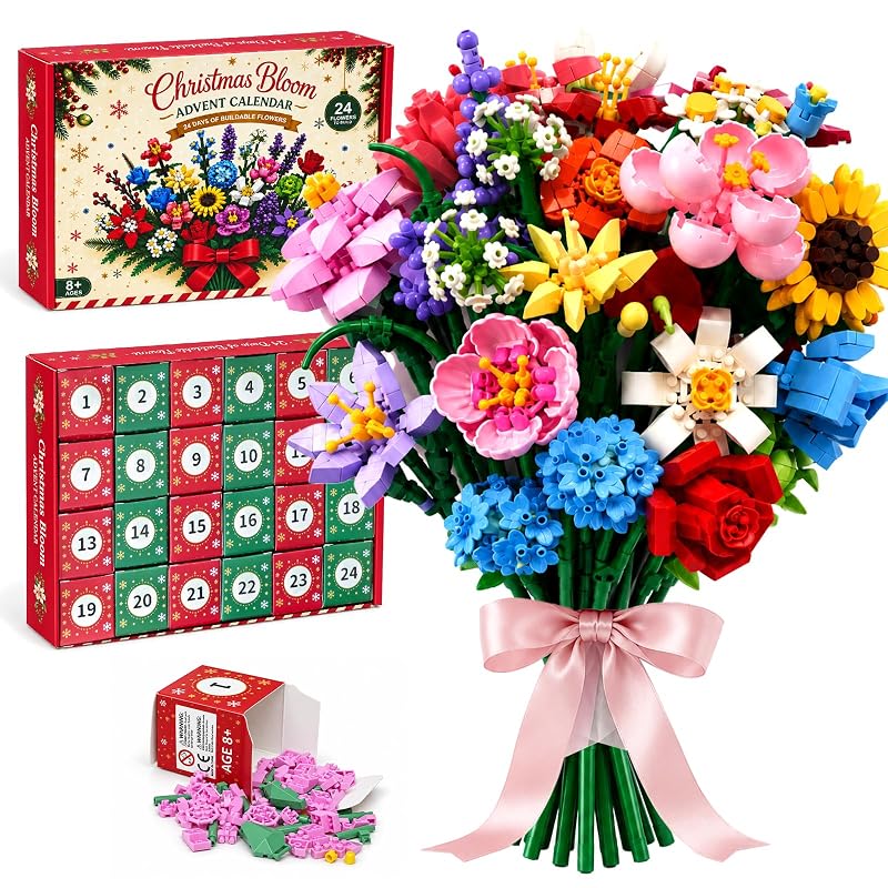 Flower Building Blocks Advent Calendar 2026 – Flower Edition