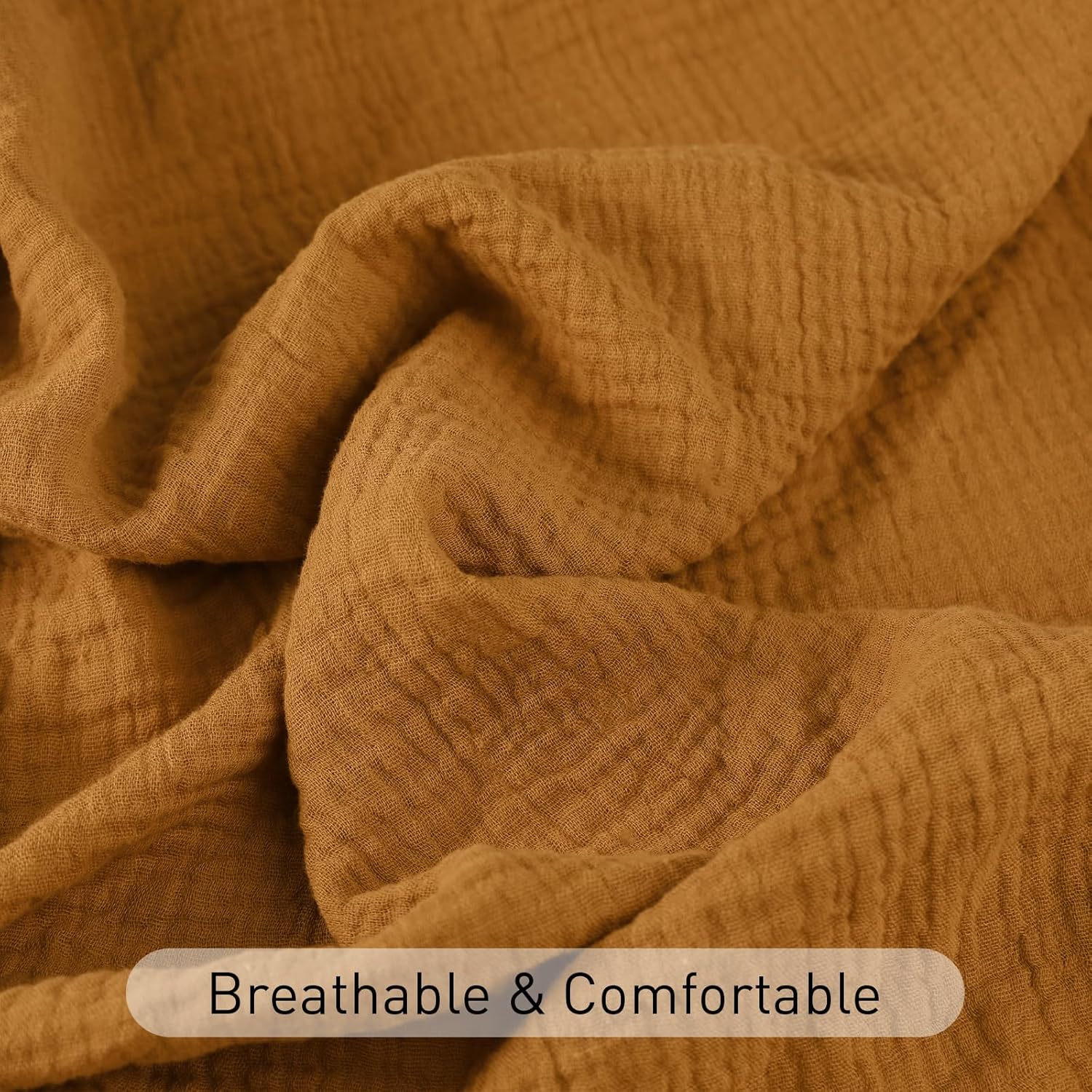 Skiennix Muslin Swaddle Blankets - 4 Pack Breathable Cotton Newborn Receiving Wraps | Skin-Friendly Essentials