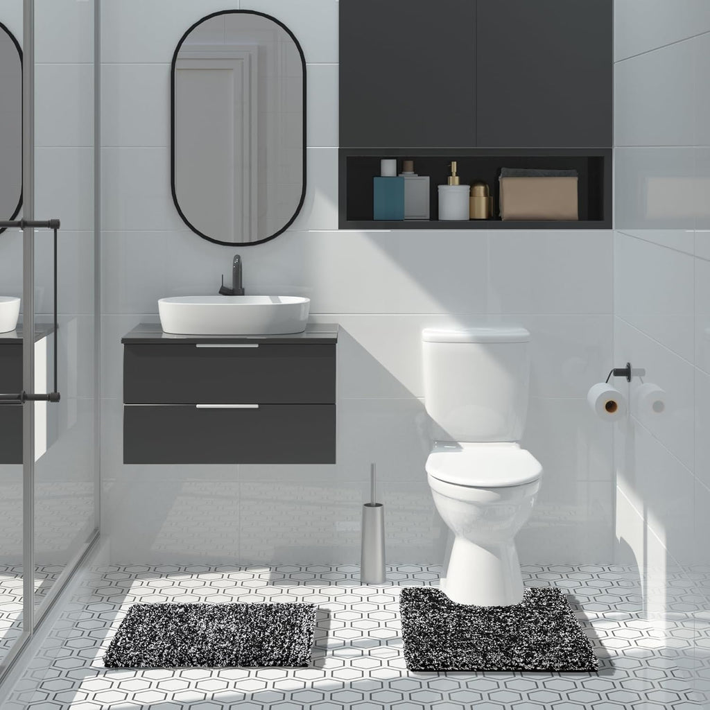 Yimobra Non-Slip Bathroom Rugs - Ultra Soft, Washable & Water Absorbent Plush Mats | 24x17 Inches