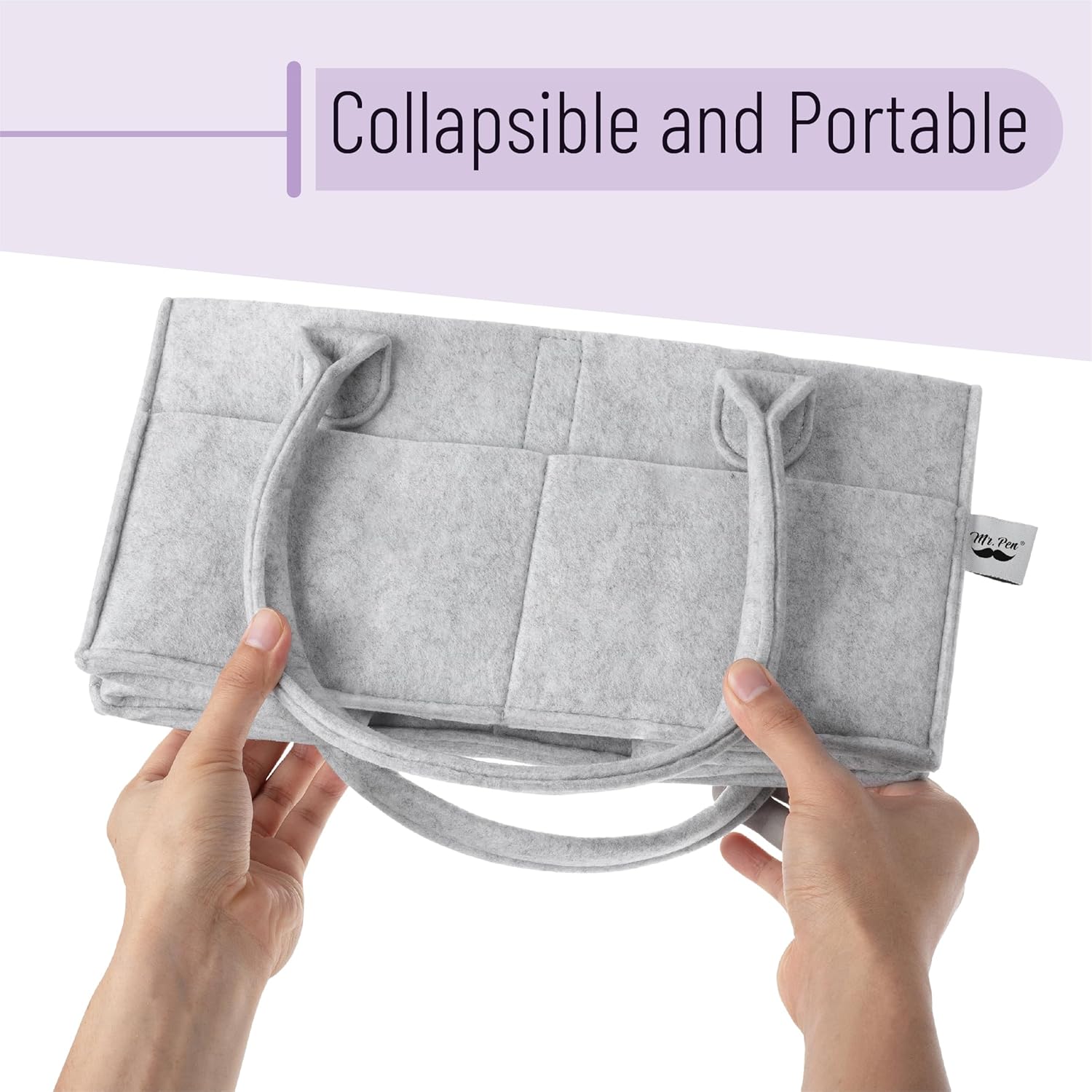 Mr. Pen Baby Diaper Caddy Organizer - Portable Changing Table & Car Storage Solution