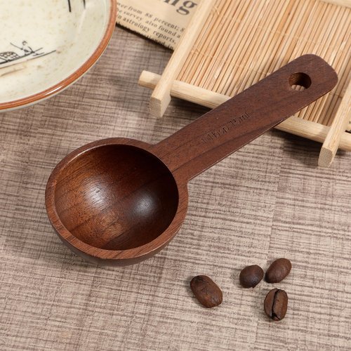 Coffee Scoop for Ground Coffees, Wooden Coffee Spoon Wooden Tablespoon Measuring Spoon Wood Ground Scoop Measuring Scoops for Grounding Beans or Tea Home Kitchen Accessories (15ml)