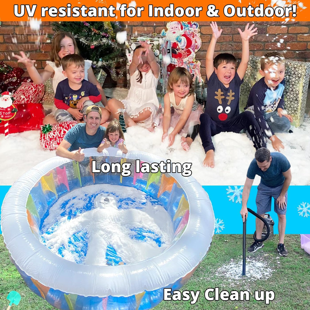 Party Goat Instant Snow Powder - Create 7 Gallons of Snow for Sensory Play | 18oz, Just Add Water!