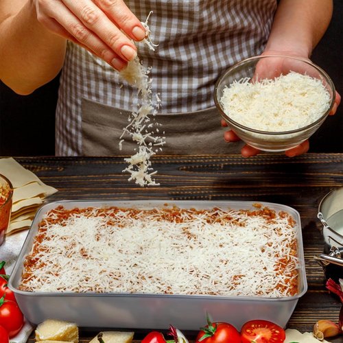 E-far Stainless Steel Baking Pans Set - 2 Rectangular Cake Pans for Lasagna & Brownies | 12.4” x 9.6” x 2”