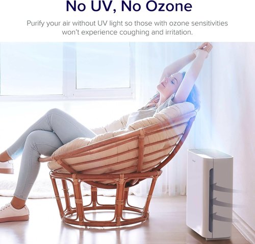 LEVOIT Air Purifier - Quiet Odor Eliminator with Washable Pre-Filter for Medium Rooms | Vital 100, White