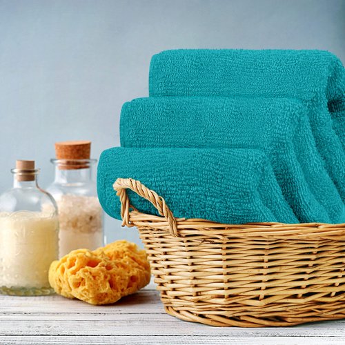 Utopia Towels 12 Pack Premium Wash Cloths Set, 12 by 12 Inches, 100% Cotton Ring Spun, Highly Absorbent and Soft Feel Washcloths for Bathroom, Spa, Gym, and Face, Turquoise