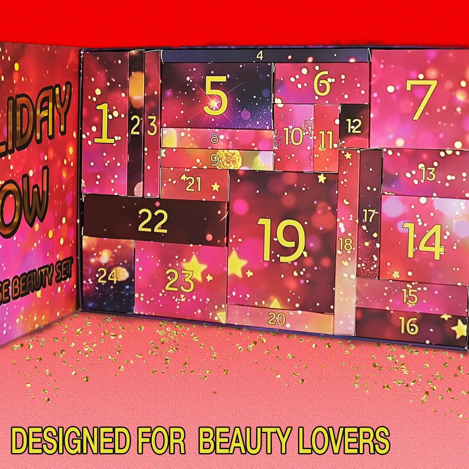 Skiennix Makeup Advent Calendar 2025 - 24 Gift Boxes for Teens & Women | Christmas Countdown Set