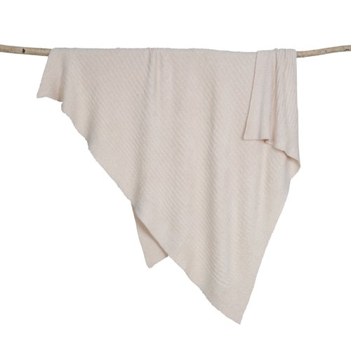 Barefoot Dreams Kids Unisex CozyChic® Lite Ribbed Baby Blanket Pink One Size