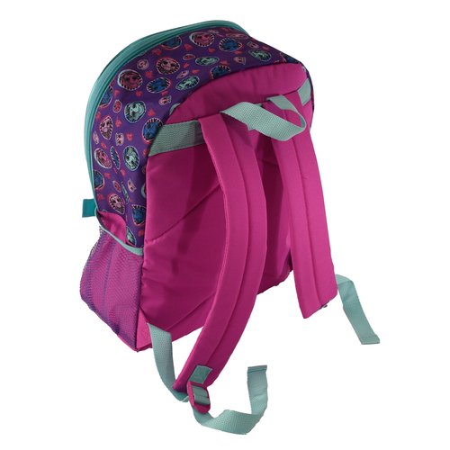 L.O.L. Surprise! Girl’s 4 Piece Backpack Set, Flip Sequin 16" School Bag with Front Zip Pocket, Purple and Teal