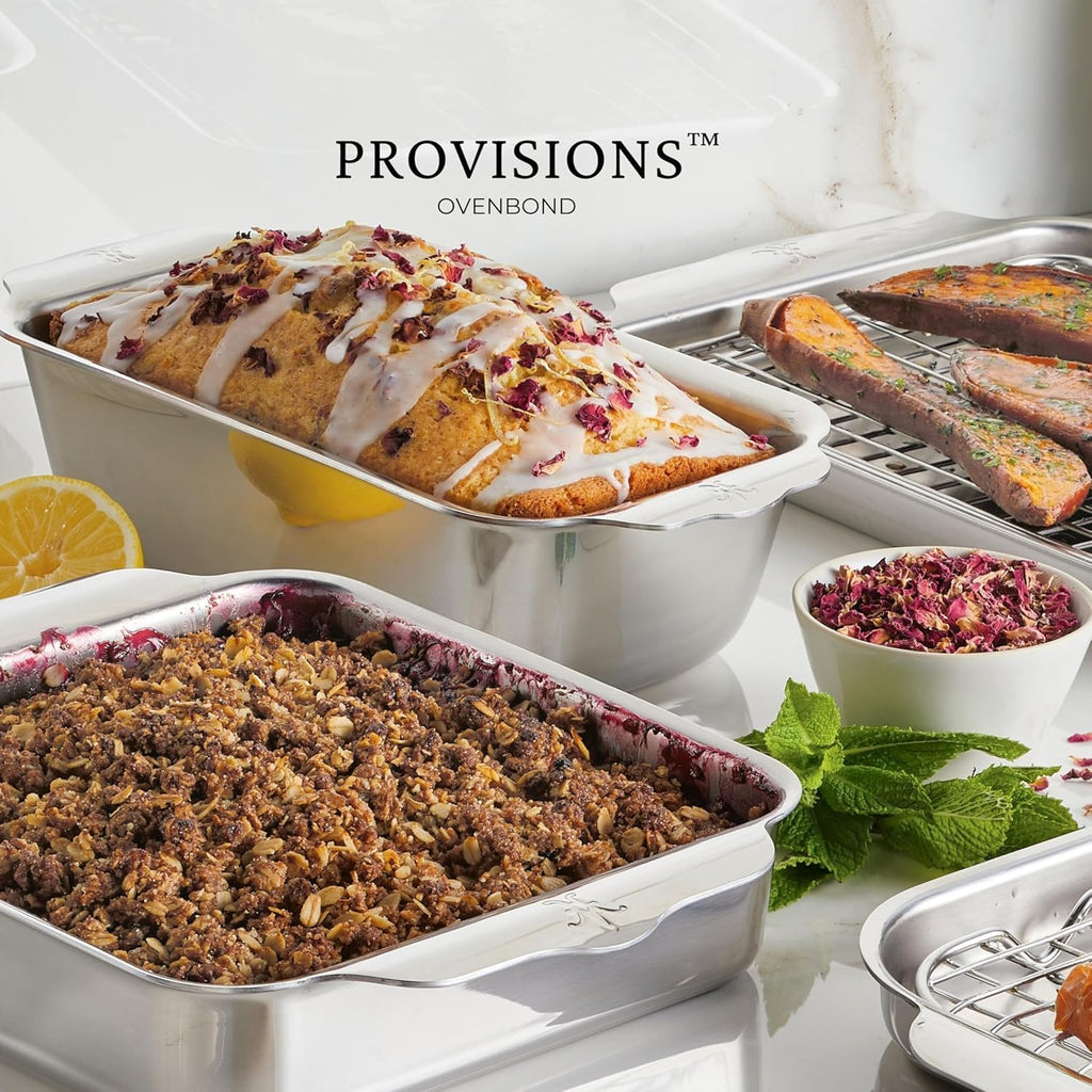 Hestan Provisions OvenBond – Tri-ply Clad Stainless Steel, 1-Pound Loaf Pan (9" x 5")