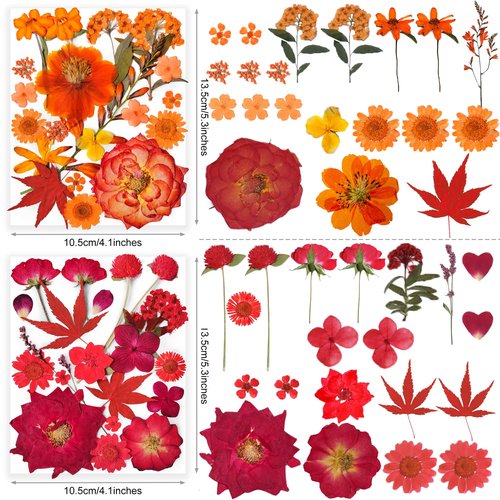 320PCS Dried Pressed Flowers Bulk for Resin, YouthBro Real Natural Pressing Flowers with Two Sheets Butterfly Stikers for Mold DIY Art Crafts,Home Décor,Cherish