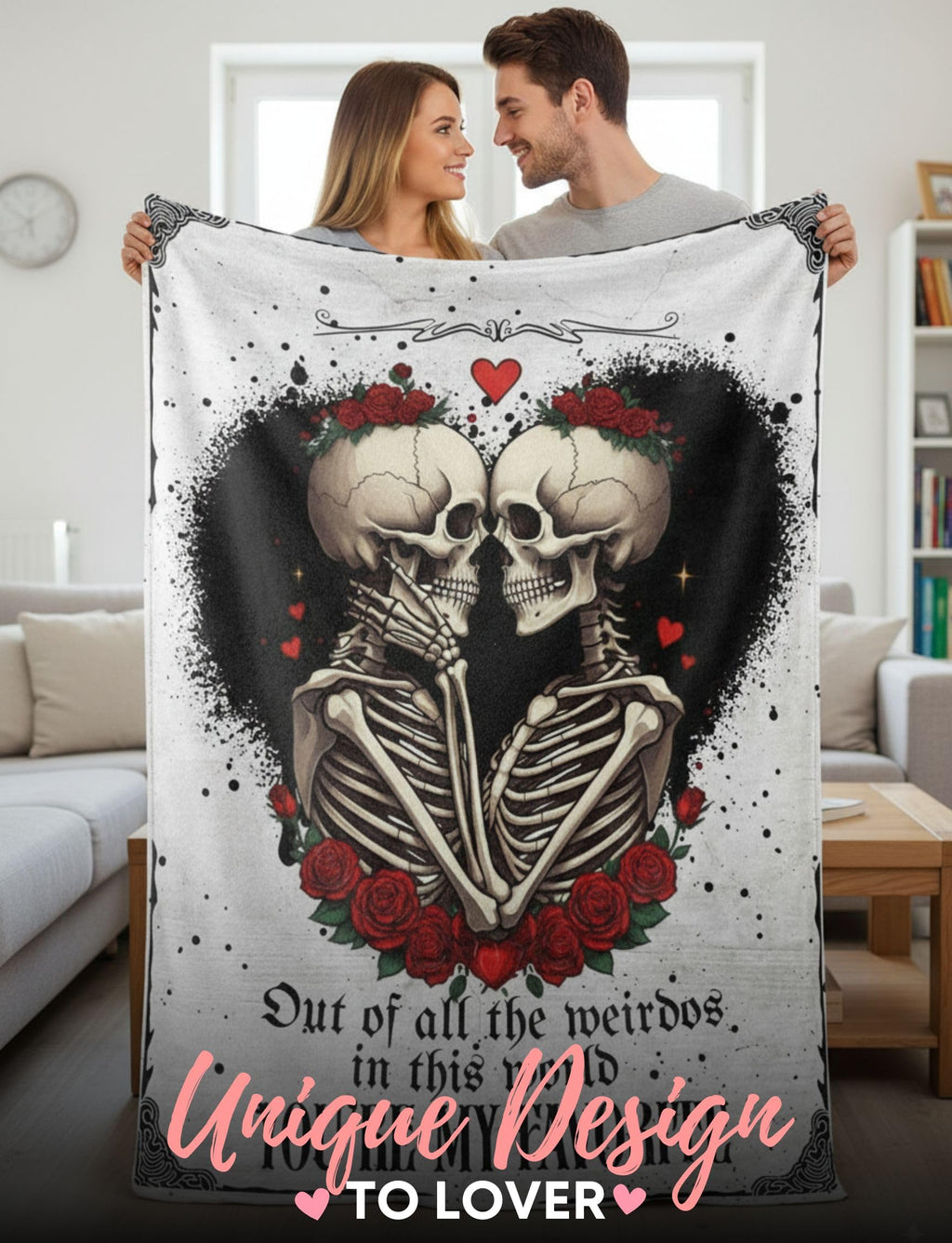 Huglanket Gifts for Men, Women, Him, Her, Wedding Anniversary Blanket for Wife, Husband, Boyfriend, Girlfriend, I Love You Gift for Couples, 60" x 80"