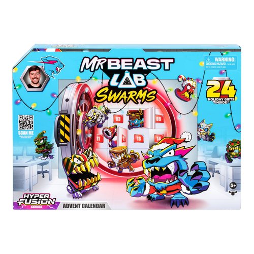 Celebrate the End of Year with MrBeast Hyper Fusion Advent Calendar, Opens A Door Every Day to discover 14 Exclusive Micro-Creatures, 22 Stickers and 7 Fusion Capsules