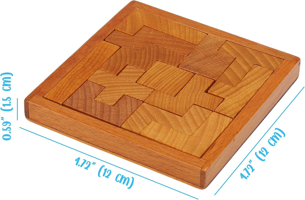 Wooden Brain Teaser Puzzles - Engaging Challenges for Kids & Adults | Perfect for Mental Workout