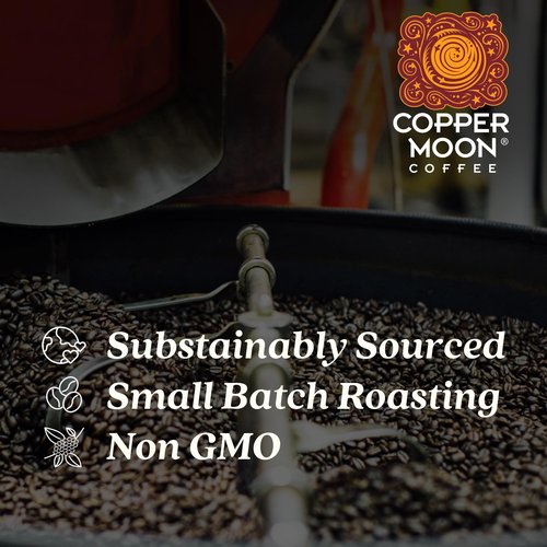 Copper Moon Medium Roast Ground Coffee, Caramel Vanilla Blend, 12 Ounce Bag