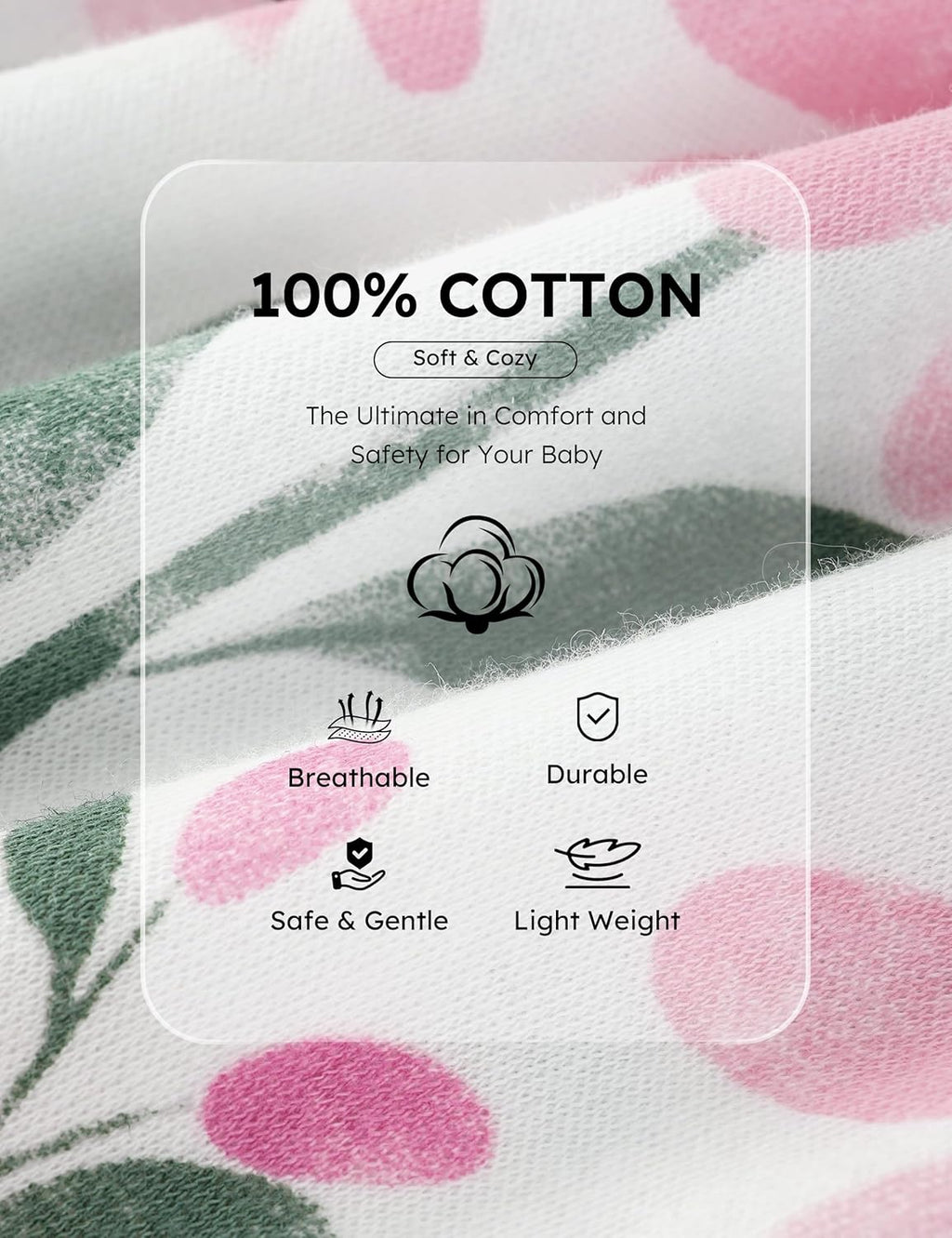 Yoofoss Baby Pajamas - 100% Organic Cotton Sleepers for Newborns | 3-Pack Footed PJs for Boys & Girls