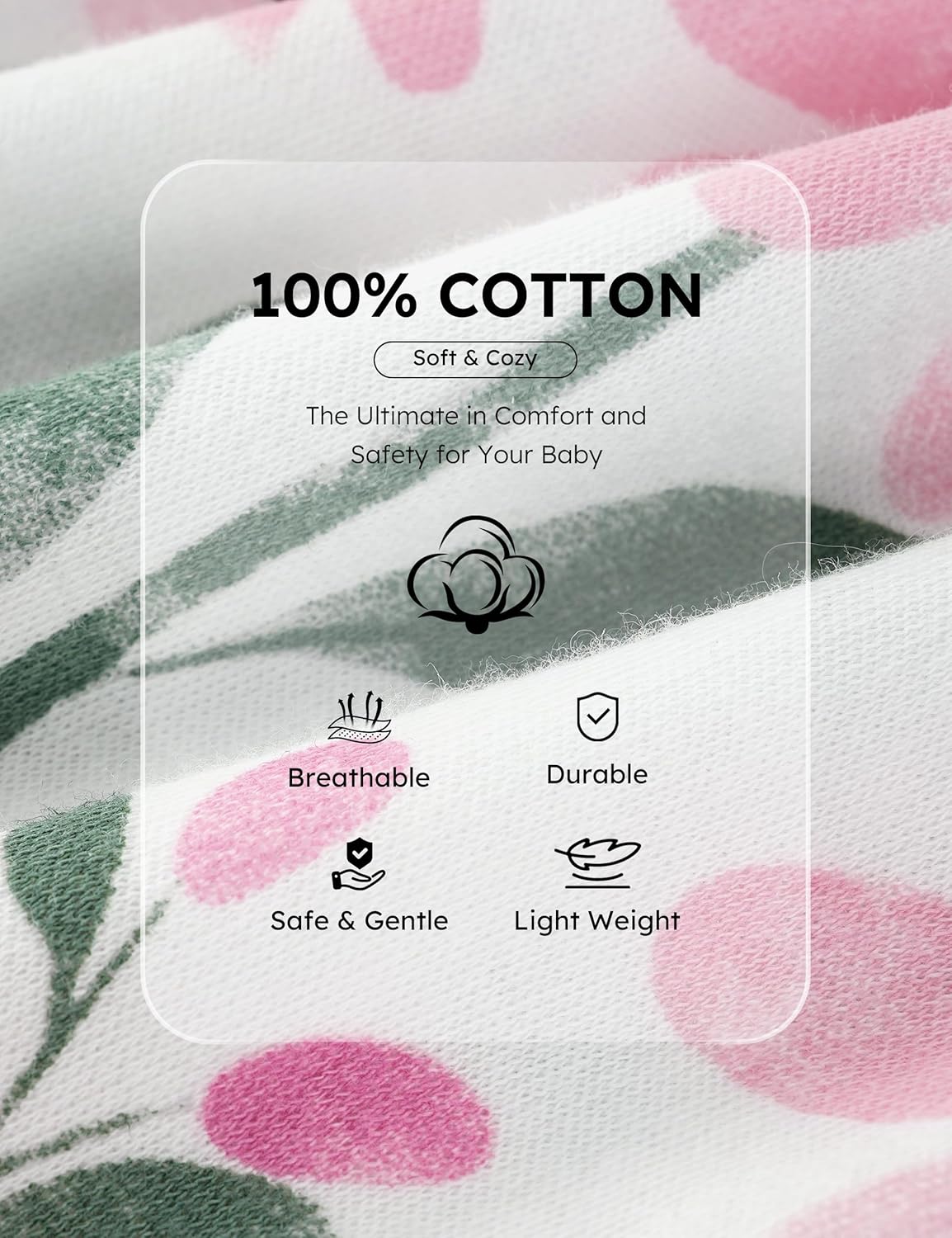 Yoofoss Baby Pajamas - 100% Organic Cotton Sleepers for Newborns | 3-Pack Footed PJs for Boys & Girls