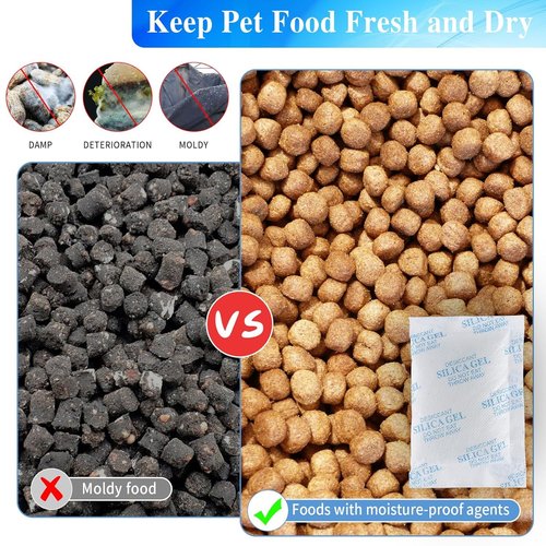 QKOQKO Silica Gel Packets - 35 Packs of 50 Grams, Food Safe Moisture Absorbers, Reusable Desiccant for Storage, Closet, Shoe Cabinet & More