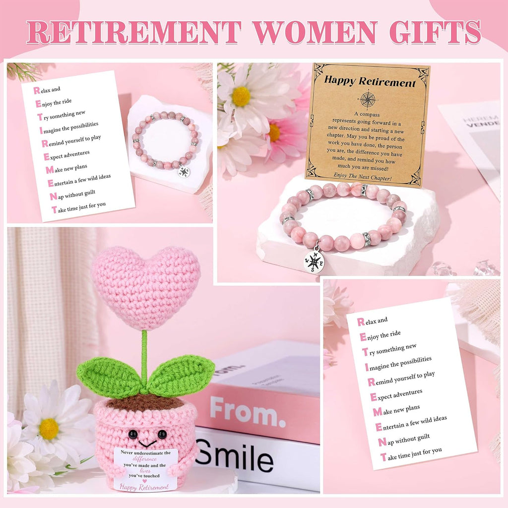 Regine Switzerland Retirement Gift for Women - Thoughtful Gift Basket Set of 6 for Coworkers, Teachers, Nurses, Moms