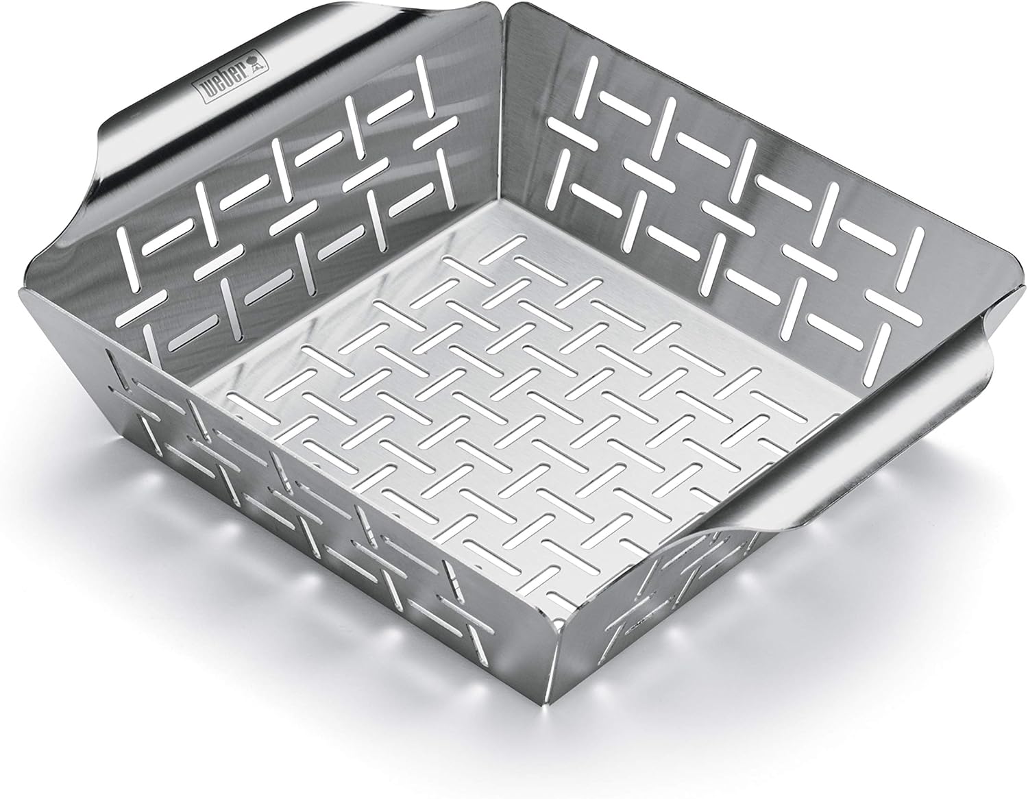 Weber Style Stainless Steel Vegetable Basket - Durable Grill Accessory for Side Dishes | Fits All Weber Grills, Silver