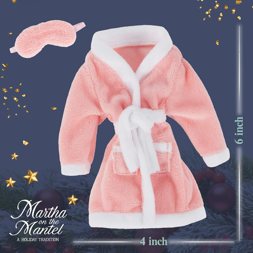 Martha Stewart Plush Robe & Sleep Mask Expansion Pack | Perfect Secret Santa Gift for Collectors