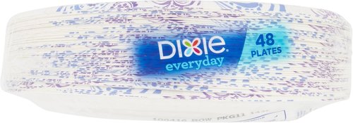 Dixie Everyday Paper Plates - 8.5 Inches, 48 Count | Durable & Convenient Dining Solution