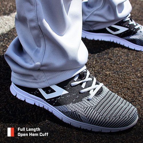 3N2 Baseball Pants for Boys Youth, Stock Pro-Weight Poly Pant-Open Hem, White (Youth Medium)