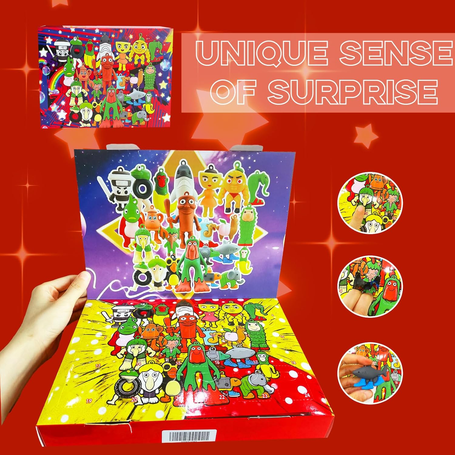 Advent Calendar 2026 - 24 Days of Surprises with Figurines for Kids | Perfect for Valentine's Day & Easter Gifts