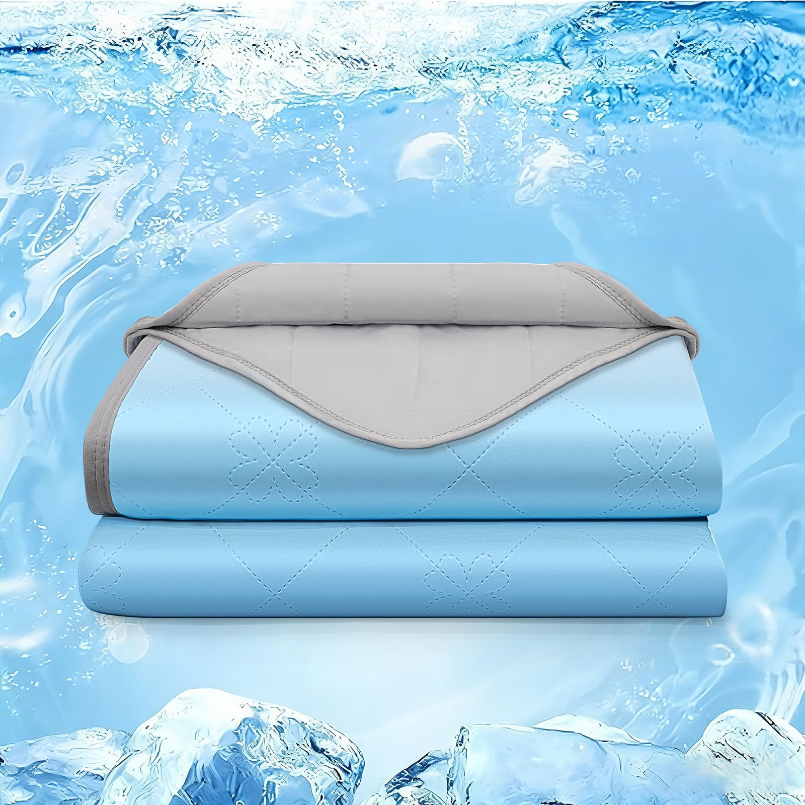 Cooling Blanket for Kids,Ultra Soft and Lightweight Cozy Cooling Moisture Wicking Blanket for Toddler,Breathable Throws for Travel,Couch and Sofa,Also for Dogs
