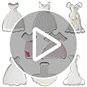 Stainless Steel Dress Shaped Cookie Cutters Set - 8 Pcs for Baking & Decorating