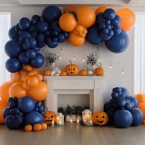 **Balloon Arch Kit by Navy Blue | 133-Piece Dark Blue Latex Balloon Set for Birthday, Wedding & Party Decor**
