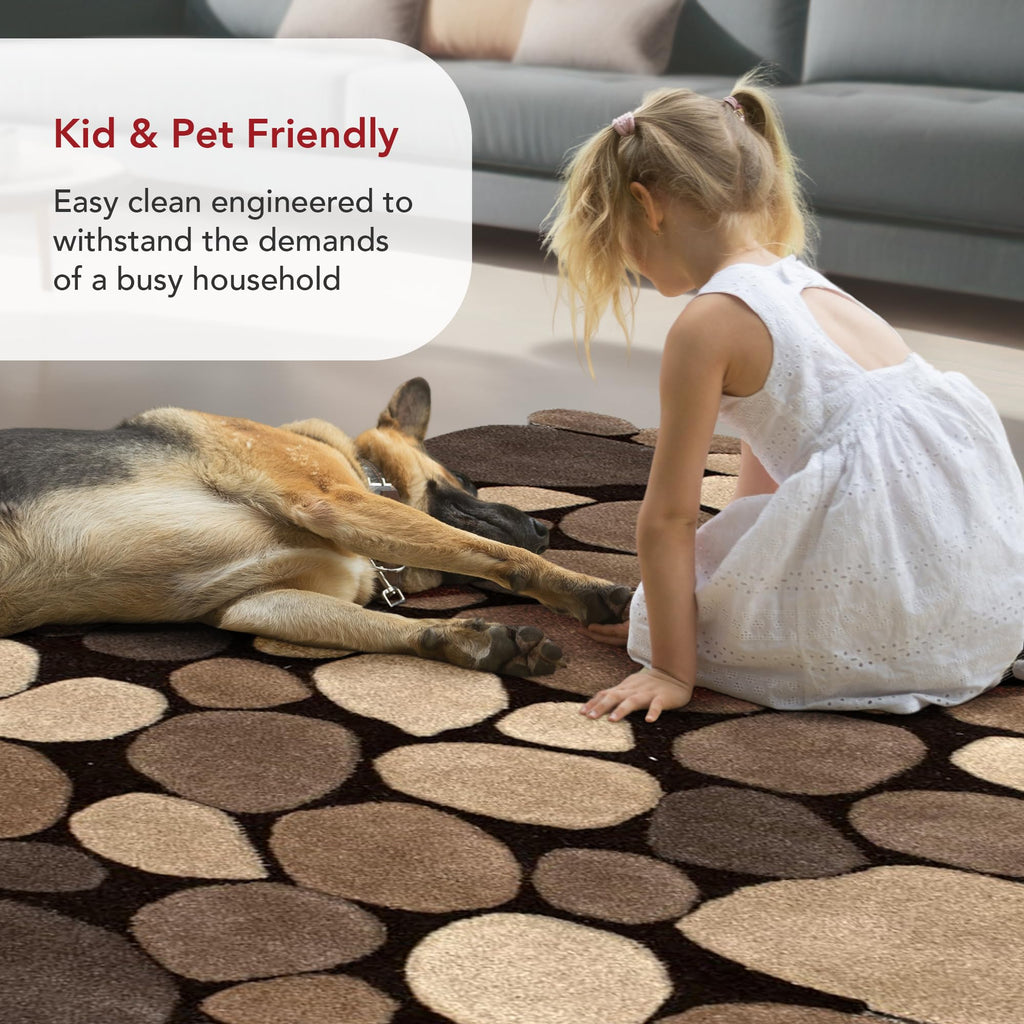 Nuloom Pebbles Natural/Beige, 2' x 3', Handmade, Polka Dot, Wool, Soft and Cozy, High Traffic, Stain Resistant, Easy Clean, Durable Runner for Bedroom, Living Room, Dining, Den, Foyer, Entryway